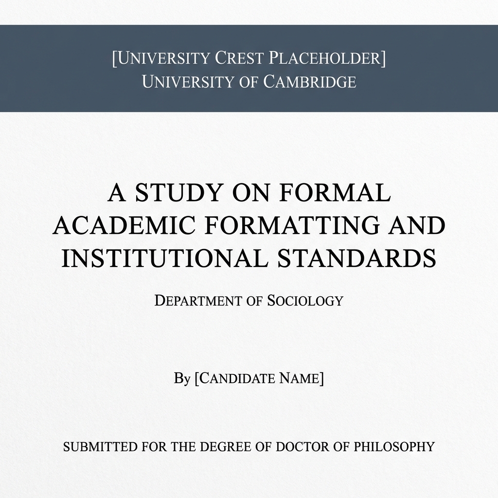 Cambridge Thesis