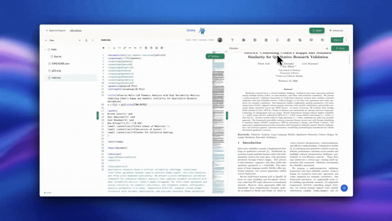Deep research demo — AI-powered literature exploration