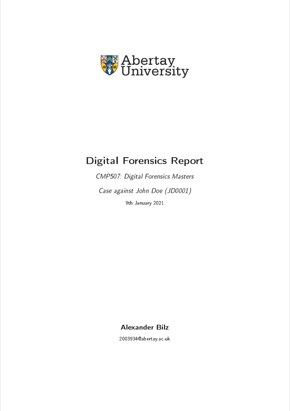 Abertay University Templates preview