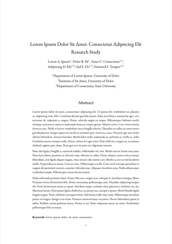 Academic Paper preview