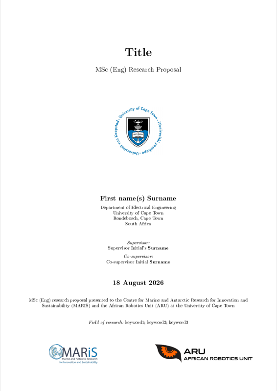 ARU MARiS Research Proposal preview