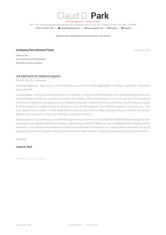 Awesome CV preview