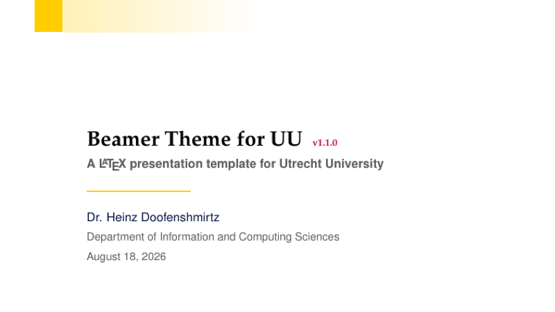 Beamer Uu preview