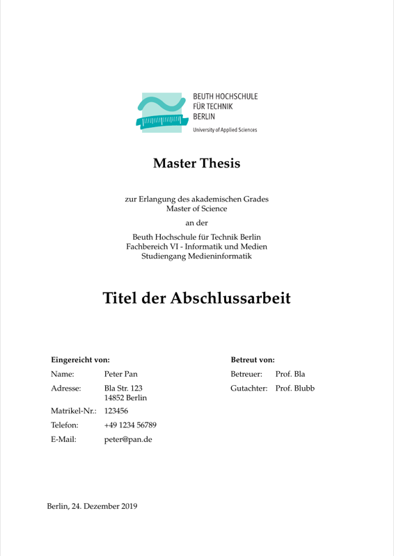 Bht Thesis preview