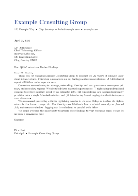 Business Letter preview
