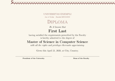 Diploma Certificate preview
