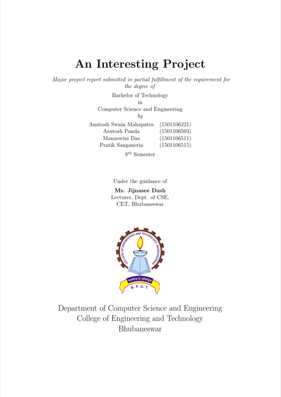 Cetb Project Report preview