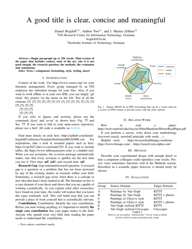 ConferenceTemplate preview
