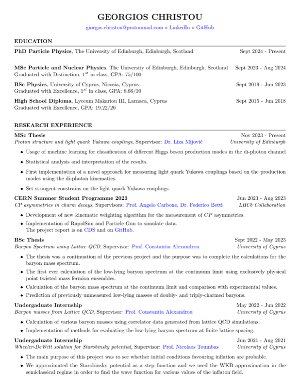 Curriculum Vitae preview