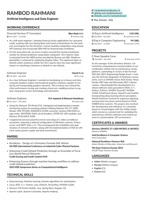 Cv preview