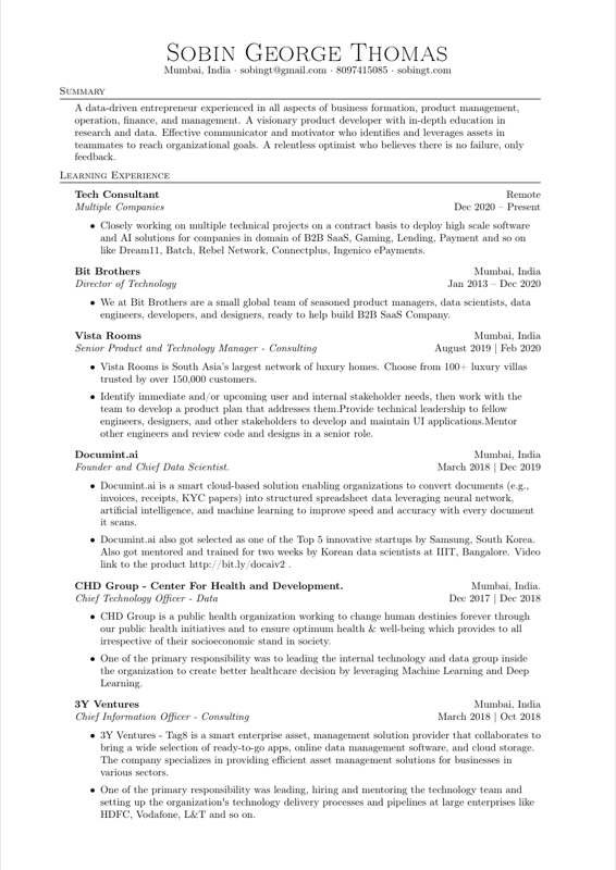 Cv preview