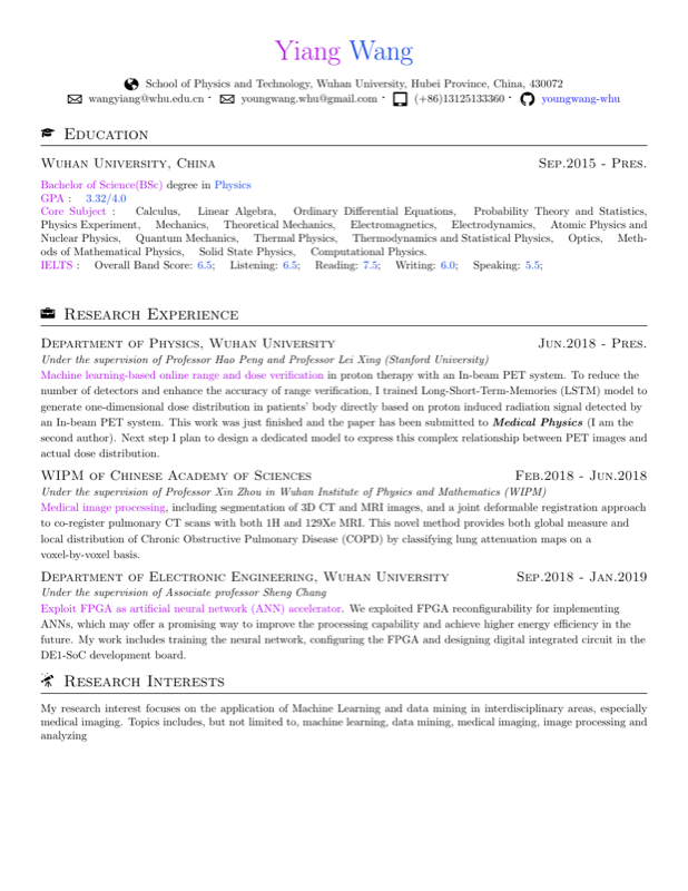 CV preview