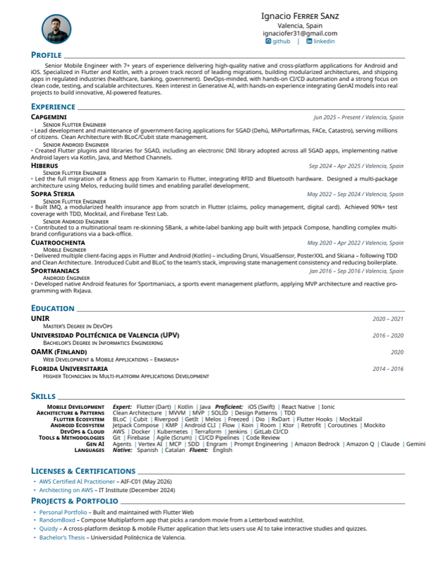 CV preview