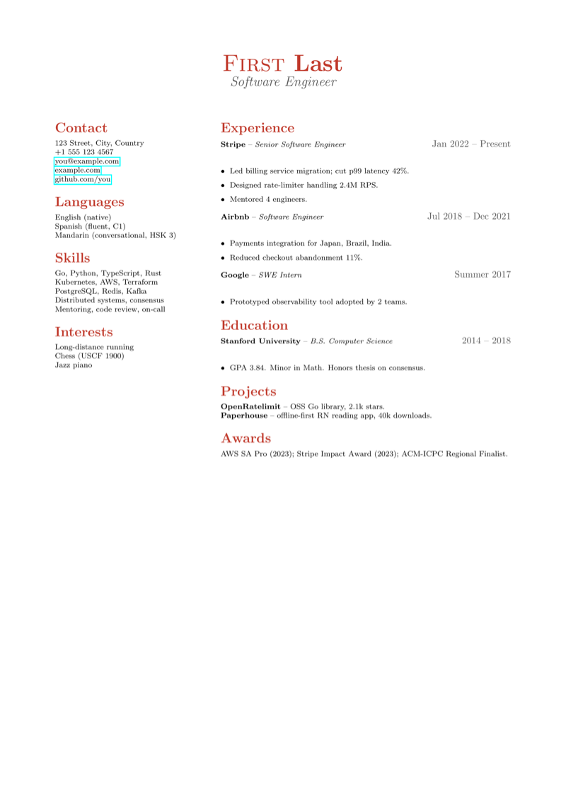 Friggeri CV preview