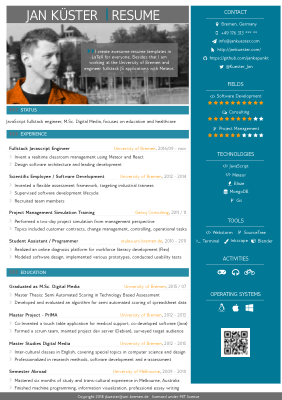 Sidebar CV preview