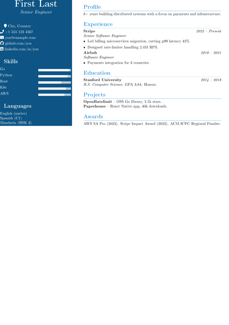 Twenty Seconds CV preview