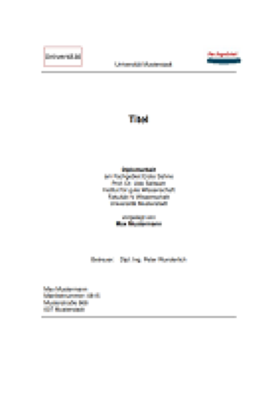 Diplomarbeit Vorlage preview