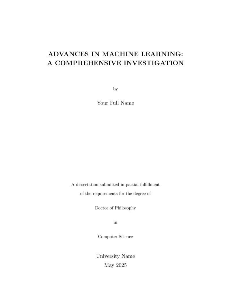 Dissertation preview