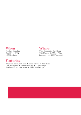 Event Flyer preview
