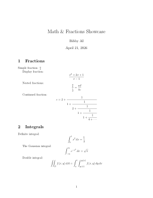 Math & Fractions Showcase preview