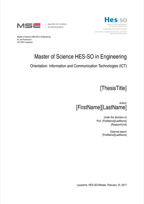 Hesso Latextemplate Thesis preview