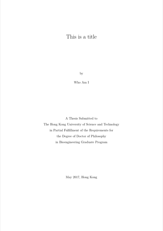 HKUST PhD MPhil Thesis preview