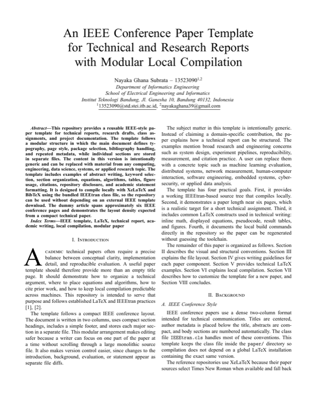 IEEE Format preview