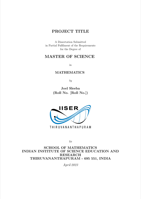 Iisertvm Thesis preview
