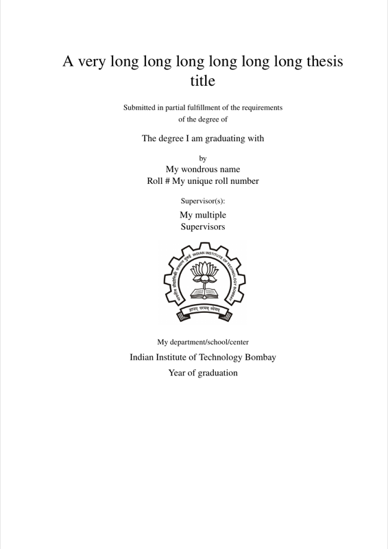 Iitbthesis preview