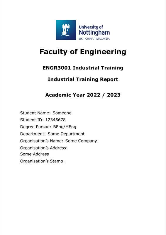Industrial Training Report preview