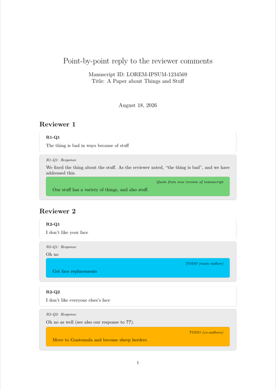 Journal Review Response preview
