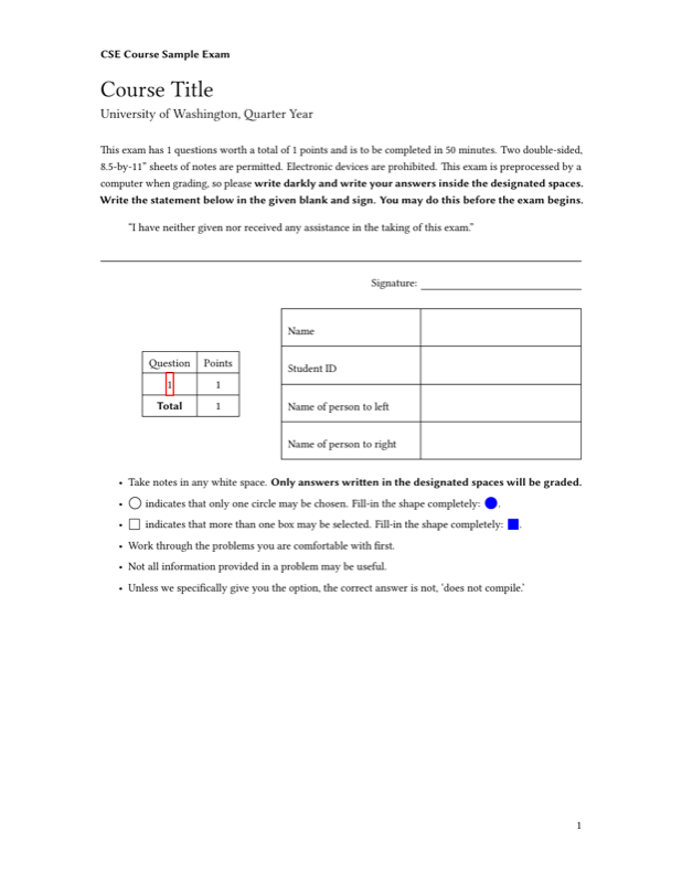 Cse Exam preview