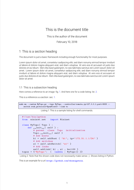 Document Frameworks preview