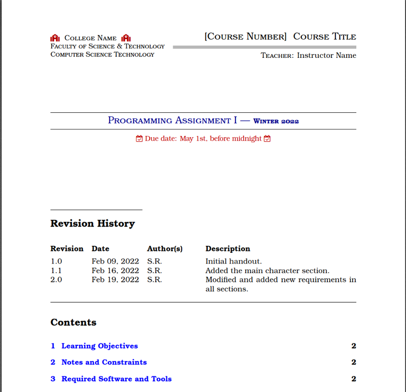 Homework preview