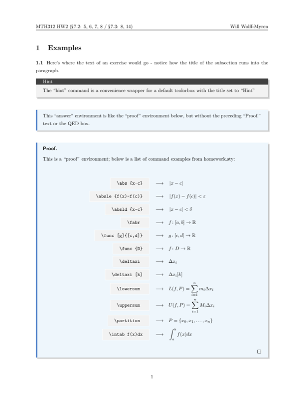 Homework preview