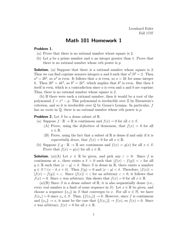 Homework preview