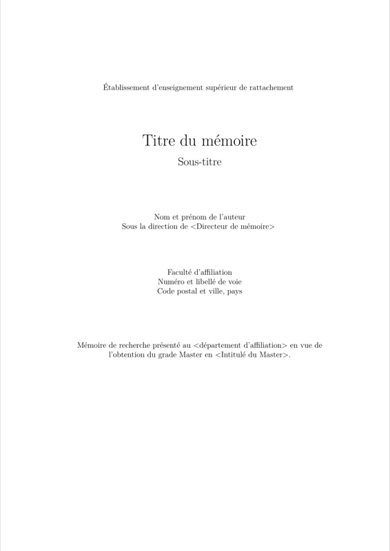 Modele Memoire preview