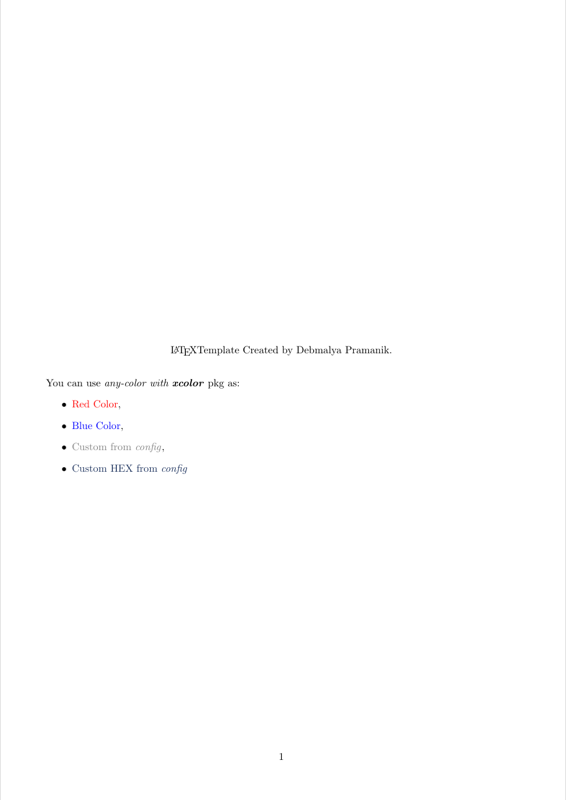 latex template preview
