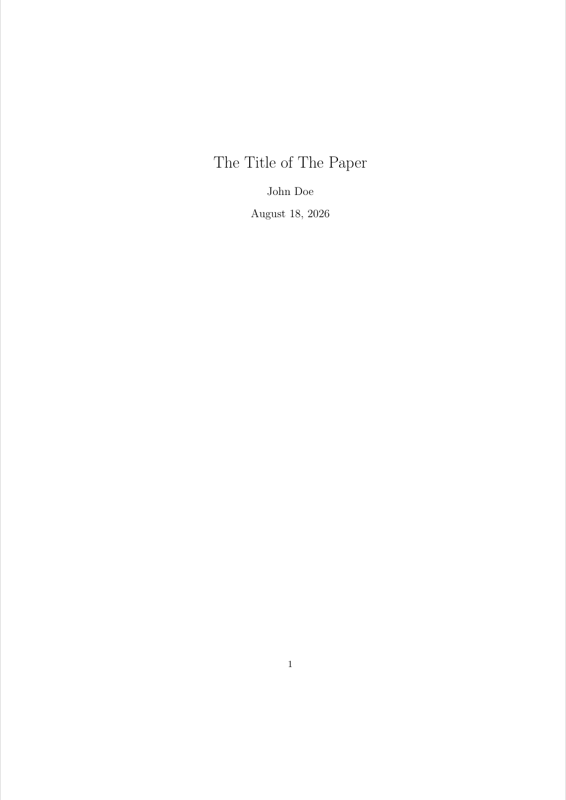 latex template preview