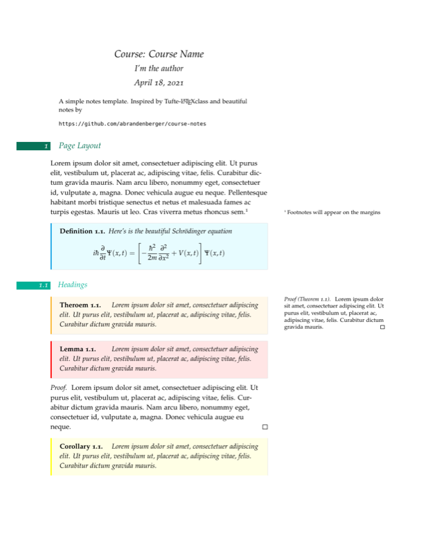 LaTeX template preview