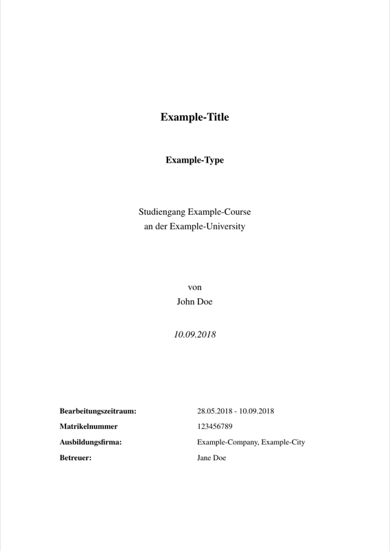 latex template preview