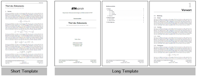Latex Template preview