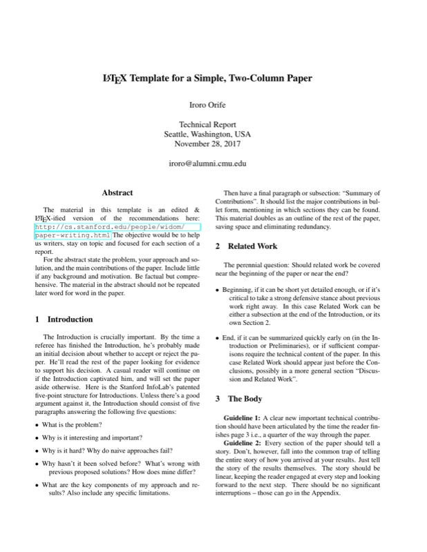 Arxiv Preprint preview