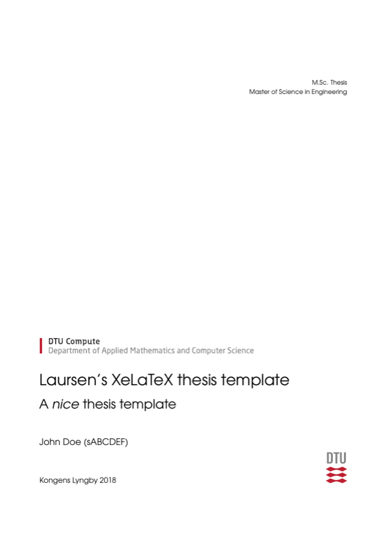Laursens Xelatex Thesis preview