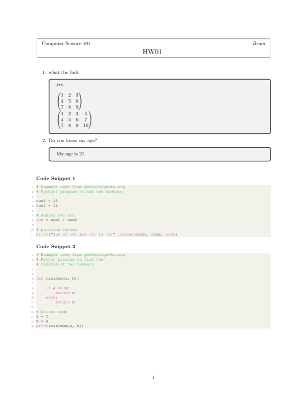 LazyLaTeX preview