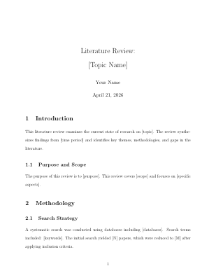 Literature Review preview