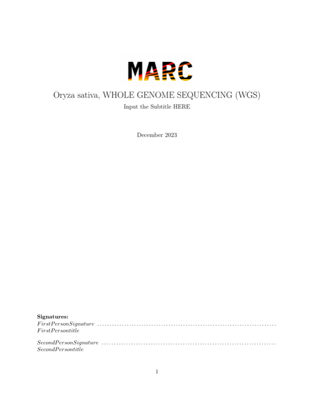 MARC Bioinformatics Report preview
