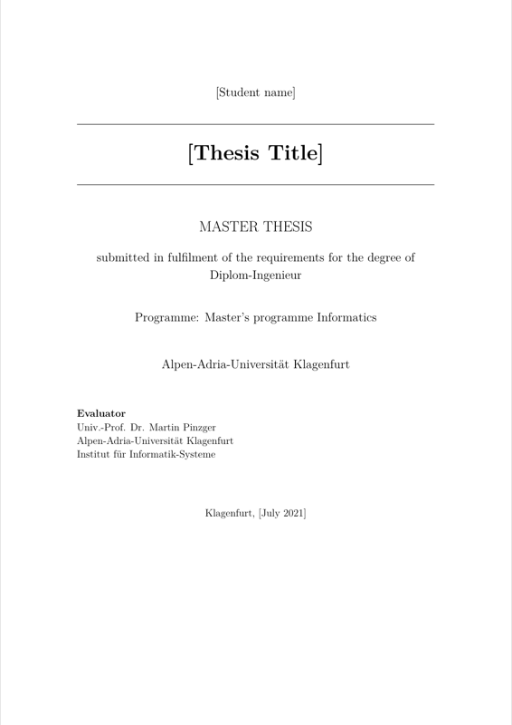 Master Thesis preview