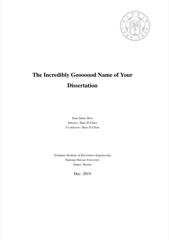 NTU PhD Dissertation preview