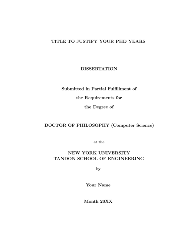 Nyu Phd Thesis preview